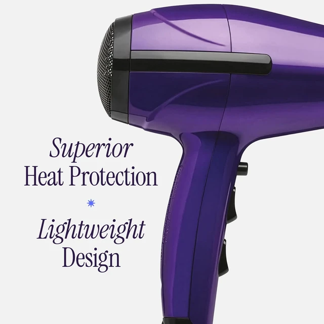 Alt view image 9 of 14 - Pro Artist 1875 Watt Turbo Ceramic + Ionic Hair Dryer, Purple | Fast Drying, Lightweight, 6 Heat/Speed Options + Cool Shot, Includes Diffuser, Concentrator & Styling Pik