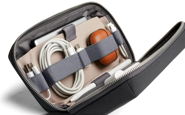 Alt view image 11 of 14 - Tech Kit (Tech Accessories Organizer Pouch, Zipper Closure, Stores Power Bank, Phone Charger, Cables & More) - Slate