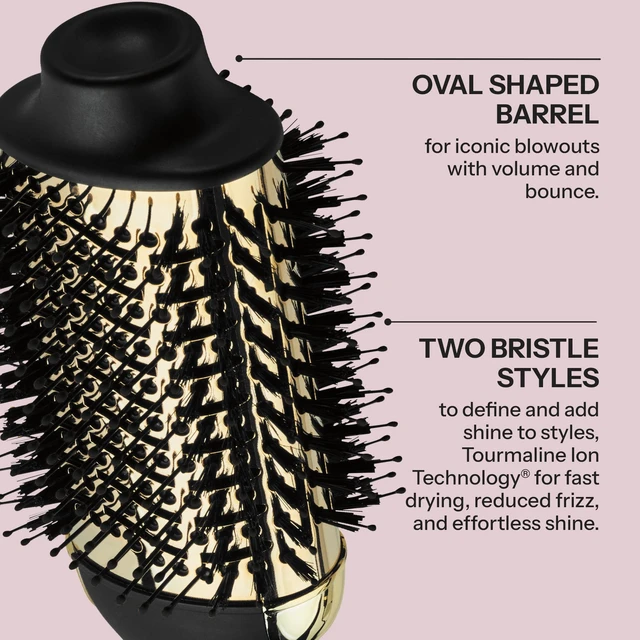 Alt view image 11 of 14 - 24K Gold Blow Dryer Brush, Round Brush Blow Dryer for Salon-Worthy Blowouts in One Step, Fast Styling & Long-Lasting Results