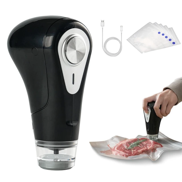 Alt view image 8 of 14 - Handheld Vacuum Sealer, Portable & Rechargeable Design | Powerful Compact Cordless Vacuum Sealer for Seal Meal Saver & Storage, Works with valved Bags, Zipper Bags and Containers