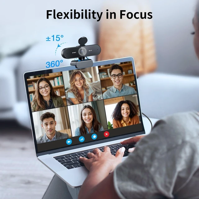 Alt view image 14 of 14 - NOVA 4K Webcam for PC, Ultra 4K HD, PDAF Autofocus, Dual Omni Mics | 73° FOV, Auto Light Correction, USB-A, Privacy Cover, Ideal for High-End Business Meetings&Live Streaming
