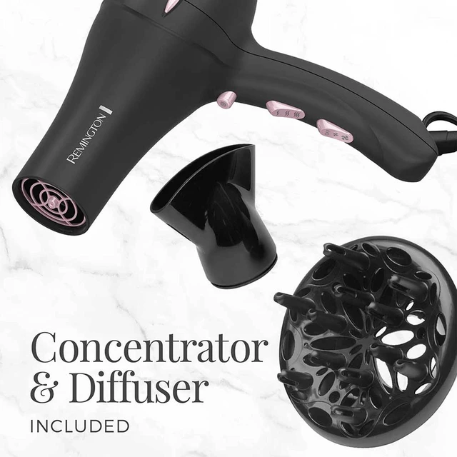 Alt view image 11 of 14 - Pro Pearl Ceramic Hair Dryer, 1875W, 3 Heat + 2 Speed | Professional AC Motor for Fast Drying, Cool Shot Feature, Diffuser and Concentrator Included, Pearl Ceramic for Smooth Hair