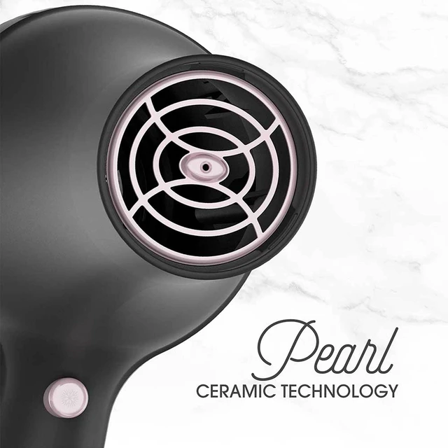 Alt view image 10 of 14 - Pro Pearl Ceramic Hair Dryer, 1875W, 3 Heat + 2 Speed | Professional AC Motor for Fast Drying, Cool Shot Feature, Diffuser and Concentrator Included, Pearl Ceramic for Smooth Hair