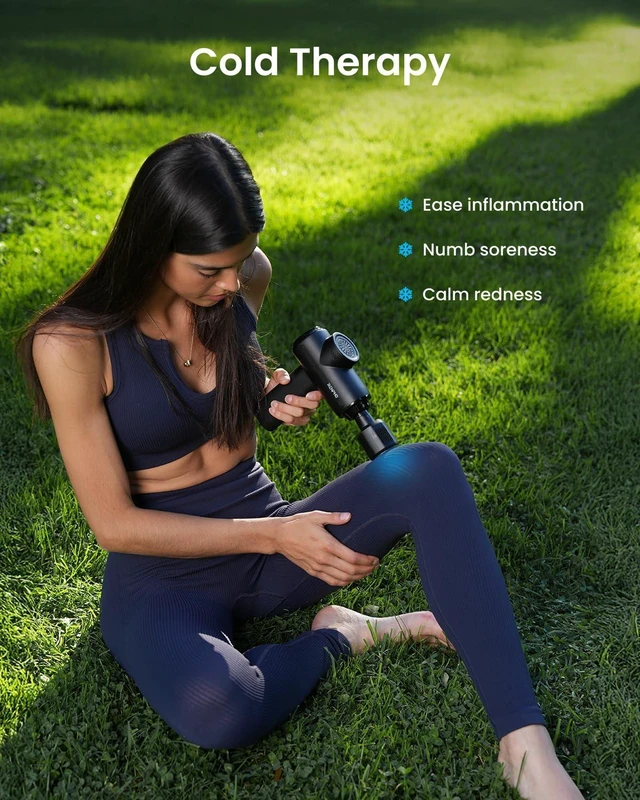 Alt view image 10 of 14 - Active Thermacool 2 Massage Gun with Intuitive Heat and Cold Control | VA Display Handheld Percussion 10mm Deep Tissue Massager for Neck Back Muscle, FSA Eligible Gift for Men Women Athletes HSA