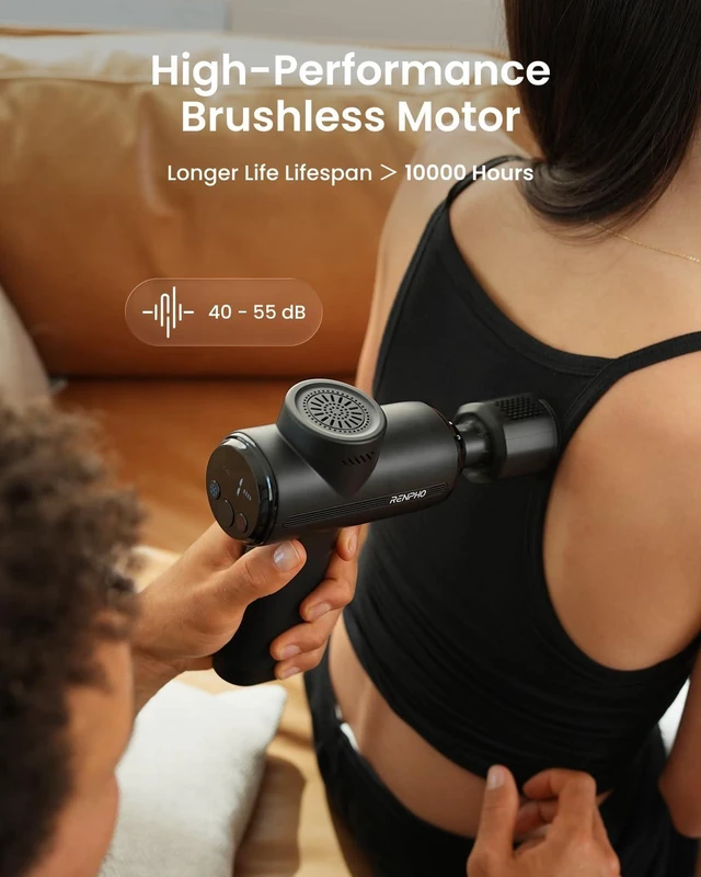 Alt view image 13 of 14 - Active Thermacool 2 Massage Gun with Intuitive Heat and Cold Control | VA Display Handheld Percussion 10mm Deep Tissue Massager for Neck Back Muscle, FSA Eligible Gift for Men Women Athletes HSA