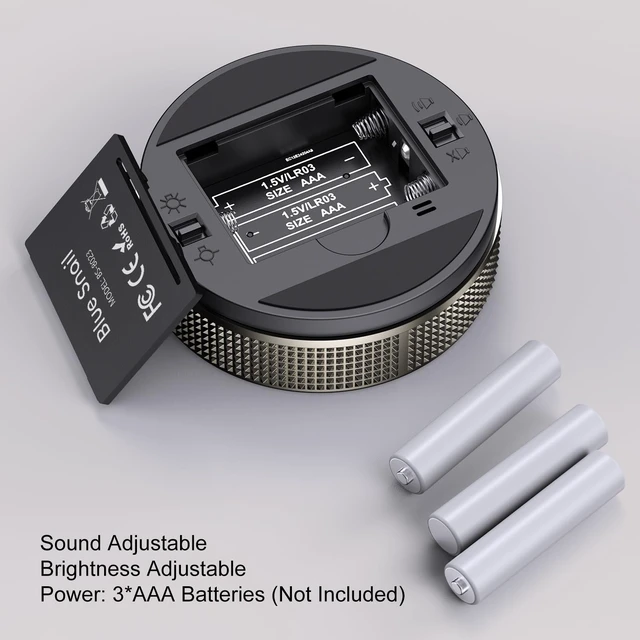 Alt view image 10 of 14 - Kitchen Timer with LED Digital Display Smart Efficana for Home Classroom Gym Office, Volume and Brightness Adjustable Productivity Timer (Guncolor)