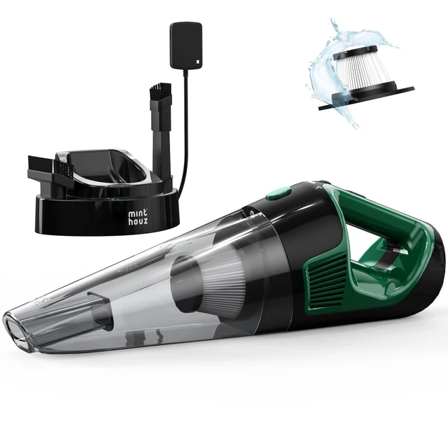 Alt view image 8 of 14 - Cordless Handheld Vacuum, 9700Pa Suction, LED Light, Charging Base | Strong Suction Car Vacuum Cleaner, Multi-Function Accessories, High-Efficiency Filter, for Home, Car, Pet, Office