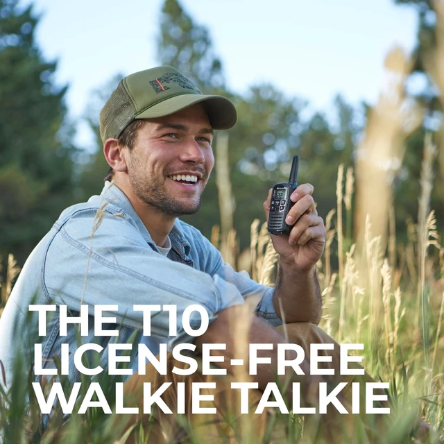 Alt view image 10 of 14 - T10 X-Talker FRS Walkie Talkie, Black, 2 Pack | License Free, Up to 20 Mile Radius, 22 Channels, 38 Privacy Codes, Weather Alerts and Water Resistant
