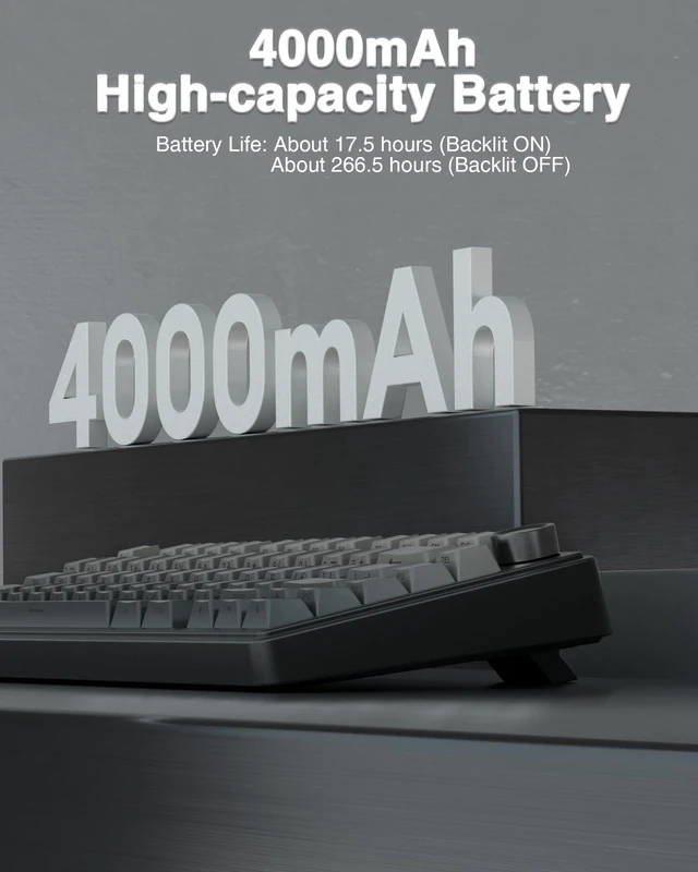 Alt view image 14 of 14 - F75 Pro Wireless Mechanical Keyboard,75% Hot Swappable Custom Keyboard with Knob,RGB Backlit,Pre-lubed Reaper Switches,Side Printed PBT Keycaps,2.4GHz/USB-C/BT5.0 Mechanical Gaming Keyboards