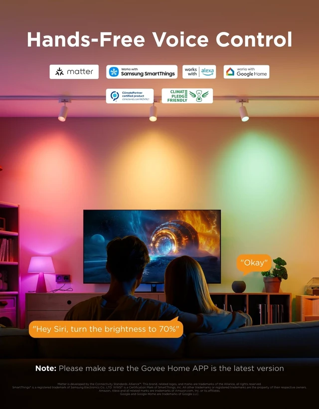 Alt view image 12 of 14 - E12 Led Bulb, Color Changing Candelabra Bulbs 450 LM, 80 CRI, 4 Pack | Smart Light Bulbs for Chandelier/Living Room, Work with Matter, Alexa, Google Assistant, 40 Watt Equivalent, 2.4Ghz Only
