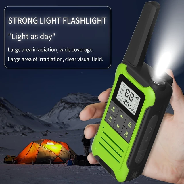 Alt view image 14 of 14 - Walkie Talkies Long Range for Adults,FRS Radio Rechargeable Walkie Talkie 6 Pack Baofeng F22 Waki Taki,NOAA,Flashlight,Type-C Charger Wakey Takey for Camping Outdoor Cruise