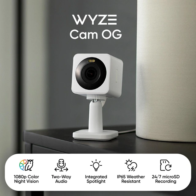 Alt view image 9 of 14 - Cam OG 2-Pack Indoor/Outdoor Security Cameras with Color Night Vision