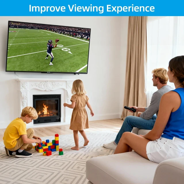 Alt view image 14 of 14 - Heavy Duty Tilt TV Wall Mount for 32-86 Inch Flat/Curved Screen | Max VESA 600x400mm, Holds up to 165 lbs, Fits 8-24" Wood Studs, Universal Low Profile Tilting TV Bracket, Space Saving HV9601