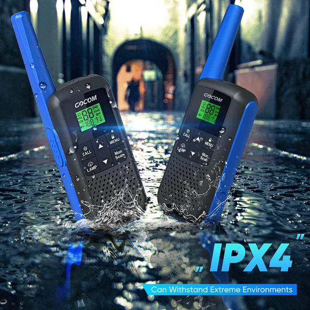 Alt view image 10 of 14 - Walkie Talkies - GOCOM G600 FRS Two Way Radio for Adults 2W Long Range Walkie Talkie Rechargeable, VOX Scan, NOAA & Weather Alerts, LED Lamplight 2 Pack Hand held radios