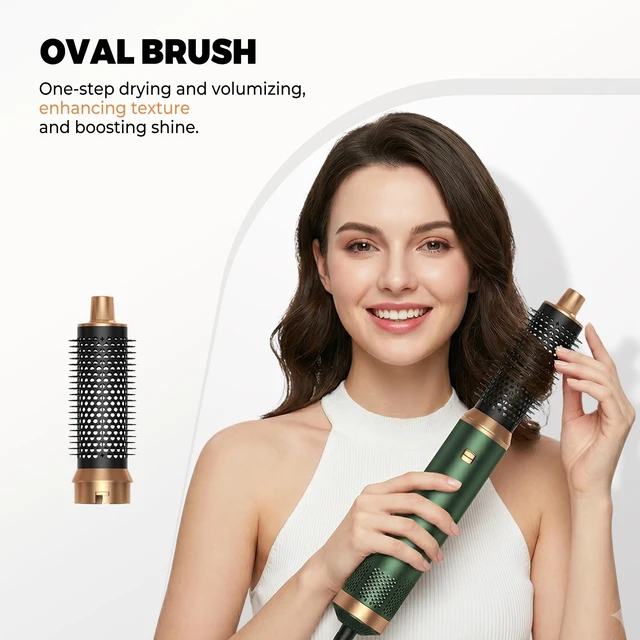 Alt view image 14 of 14 - 5 in 1 Blow Dryer Brush, Upgrade Hair Dryer Brush Set Multifunctional | Air Styler Curling Wrap Air Curler, Hot Air Brush Curling Iron Hair Styling Tools As A Gift for Straight/Curl/Dry/Smooth
