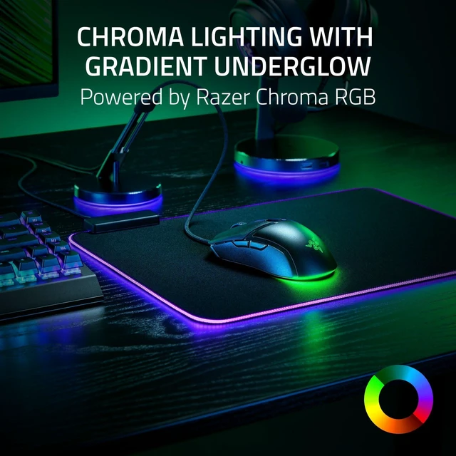 Alt view image 11 of 14 - Cobra Wired Gaming Mouse, Gen-3 Optical Switches, 58g, Black | Chroma RGB Lighting with Underglow, Precise 8500 DPI Optical Sensor, 100% PTFE Mouse Feet