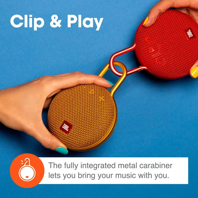 Alt view image 9 of 12 - Clip 3, Fiesta Red - Waterproof, Durable & Portable Bluetooth Speaker - Up to 10 Hours of Play - Includes Noise-Cancelling Speakerphone & Wireless Streaming