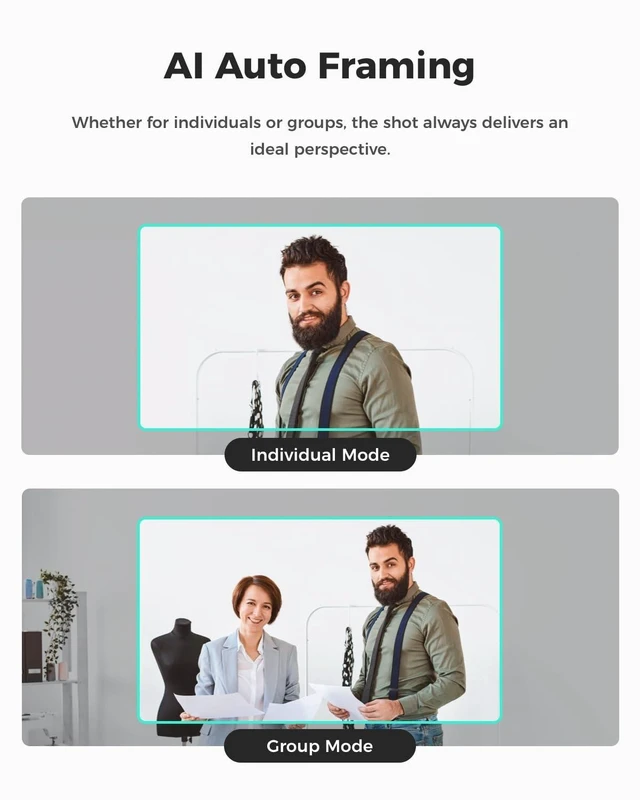 Alt view image 12 of 14 - Meet SE 1080P 100FPS Webcam for PC, AI Framing Streaming Camera | 1/2.8" Sensor, Beauty Mode, Gesture Control, Staggered HDR, Web Camera for Desktop Computer, Laptop, Meeting.(Space Grey)