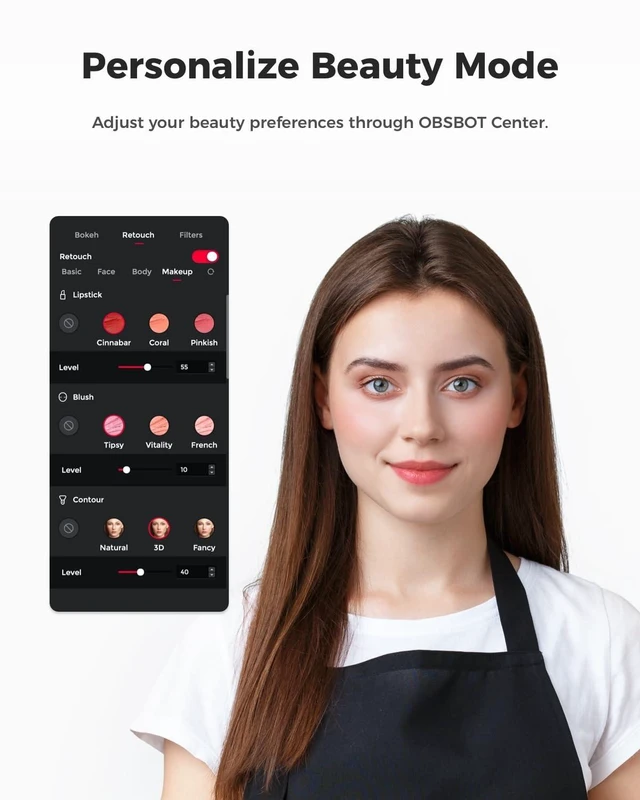 Alt view image 14 of 14 - Meet SE 1080P 100FPS Webcam for PC, AI Framing Streaming Camera | 1/2.8" Sensor, Beauty Mode, Gesture Control, Staggered HDR, Web Camera for Desktop Computer, Laptop, Meeting.(Space Grey)