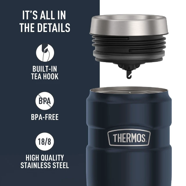Alt view image 11 of 14 - Stainless King Stainless Steel Tumbler, 16oz, Midnight Blue | Vacuum-Insulated Coffee Tumbler for Hot & Cold Drinks, For Commuting & Traveling