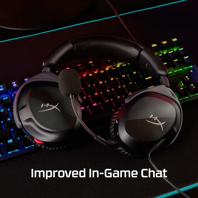 Alt view image 9 of 14 - Cloud Stinger 2 Gaming Headset, DTS Headphone:X Spatial Audio, Lightweight Over-Ear Headset with mic, Swivel-to-Mute Function, 50mm Drivers, PC Compatible, Black