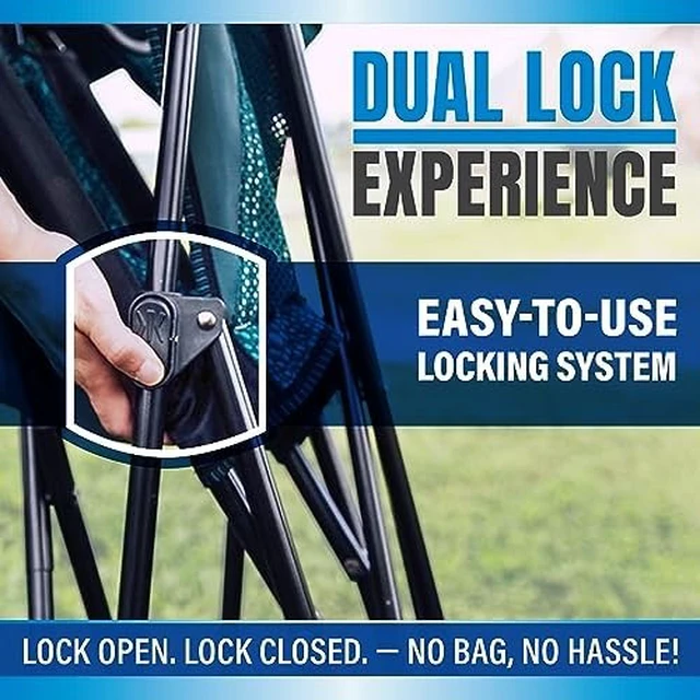 Alt view image 11 of 14 - Dual Lock Portable Camping Chairs - Enjoy the Outdoors with a Versatile Folding Chair for Sports, Lawn - Dual Lock Feature Locks Position Hanami Pink
