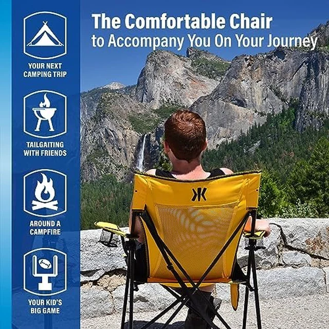 Alt view image 14 of 14 - Dual Lock Portable Camping Chairs - Enjoy the Outdoors with a Versatile Folding Chair for Sports, Lawn - Dual Lock Feature Locks Position Hanami Pink