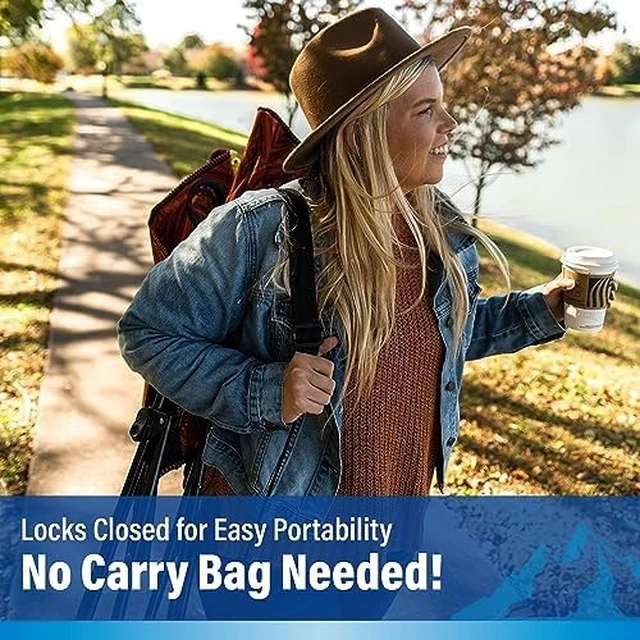 Alt view image 13 of 14 - Dual Lock Portable Camping Chairs - Enjoy the Outdoors with a Versatile Folding Chair for Sports, Lawn - Dual Lock Feature Locks Position Hanami Pink