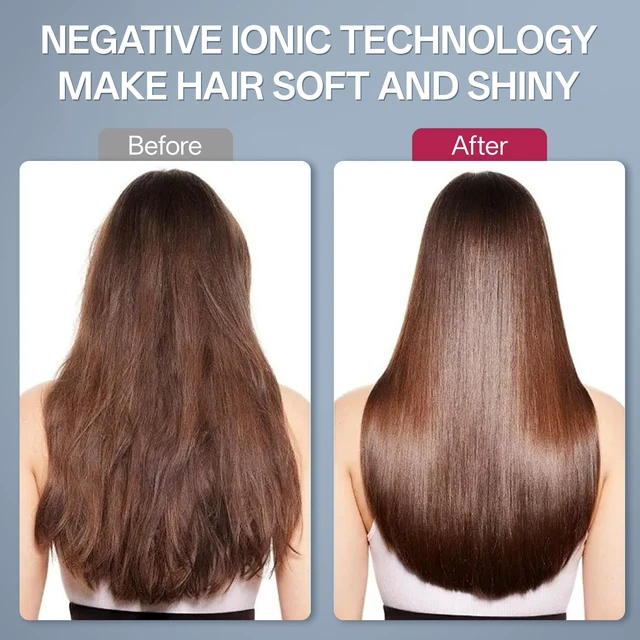 Alt view image 13 of 14 - Professional Salon 2200W Blower Dryer with Diffuser Concentrator Nozzles,Negative Ionic Blow Dryer,Low Noise Hair Dryers,2 Speeds and 2 Heat Settings 1 Cool Shot Button