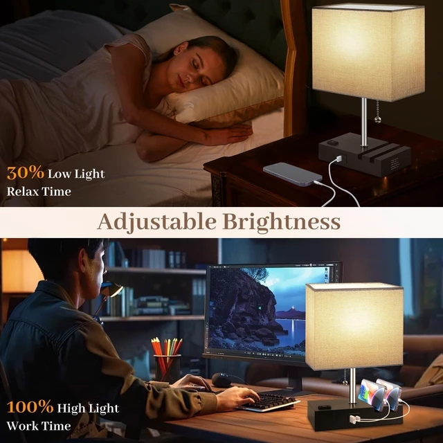 Alt view image 12 of 14 - Smart RGB Dimmable Table Lamp Compatible with Alexa&APP&Remote Control, Gray