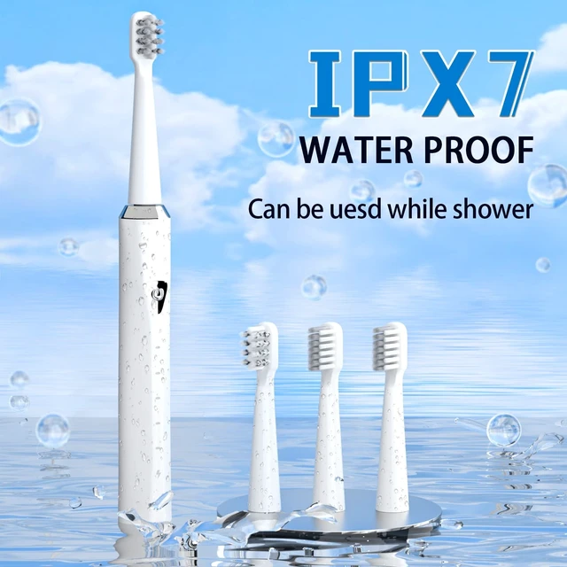Alt view image 9 of 12 - V-Shaped Orthodontic Electric Toothbrush for Braces, Sonic Toothbrush with 2 Concave Replacement Heads and 2 Convex Replacement Heads, Soft Bristle, 5 Modes IPX7 Waterproof (White)