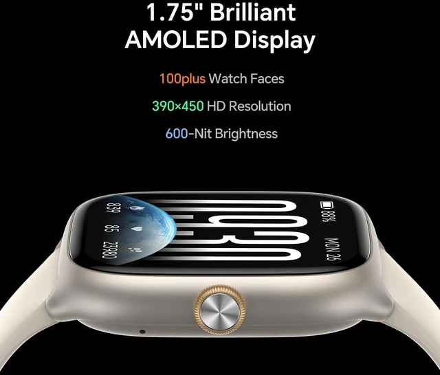 Alt view image 9 of 14 - Smart Watch for Women(Answer/Call), AMOLED Fitness Watch for Women | Smart Watches for Android iPhone Compatible, with 24/7 Heart Rate/Sleep Monitor, 3 ATM Waterproof, 110+ Sport Modes, AI Voice