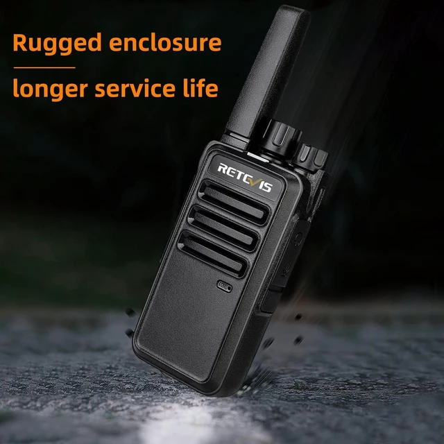 Alt view image 10 of 14 - RT68 FRS Walkie Talkies for Adults Long Range (2 Pack) | for Hiking Camping, Splash-Proof & Weather-Resistant 2 Way Radio, 500mW Speaker, 1200mAh Battery, Ready to Use, License-Free