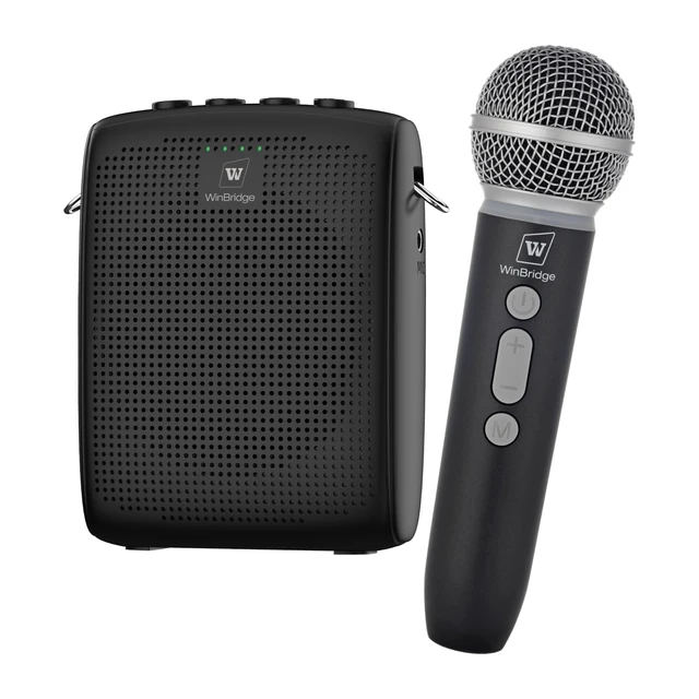 Alt view image 8 of 14 - Wireless Voice Amplifier with Microphone for Teachers,Tour Guides | Portable PA System with Wireless Handheld Mic, Bluetooth Speaker for Classroom, Public Speaking & Outdoor Events WB009