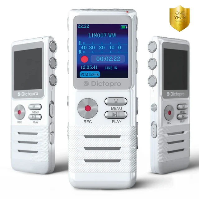 Alt view image 12 of 14 - X100 - Voice Activated Digital Recorder, Ultra Sensitive Dual Mics | 8GB, 700H Storage, Noise Reduction Dictophone, Portable Audio Recording for Lectures, Meetings, Interviews, Work, Doctors