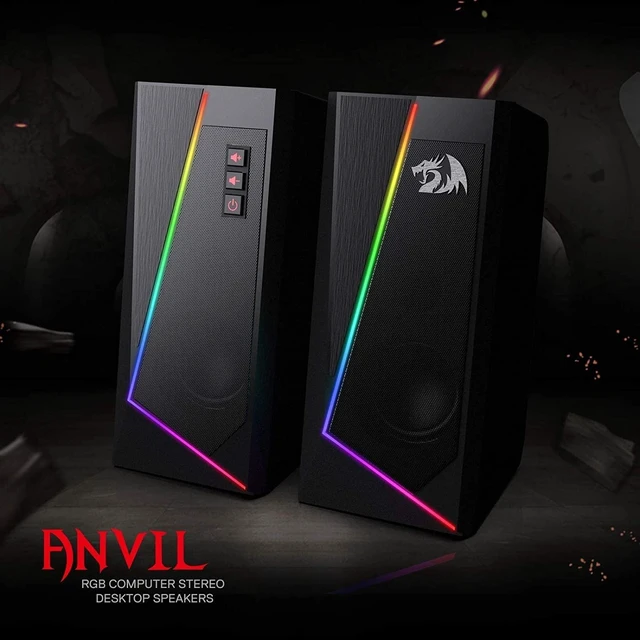 Alt view image 9 of 14 - GS520 Wired 2.0 Channel Stereo Sound Desktop RGB Computer Speakers | Enhanced Auido Quality, Plug & Play USB Powered PC Gaming Speaker, 6 Colorful Backlight Modes, Easy-Access Volume Control