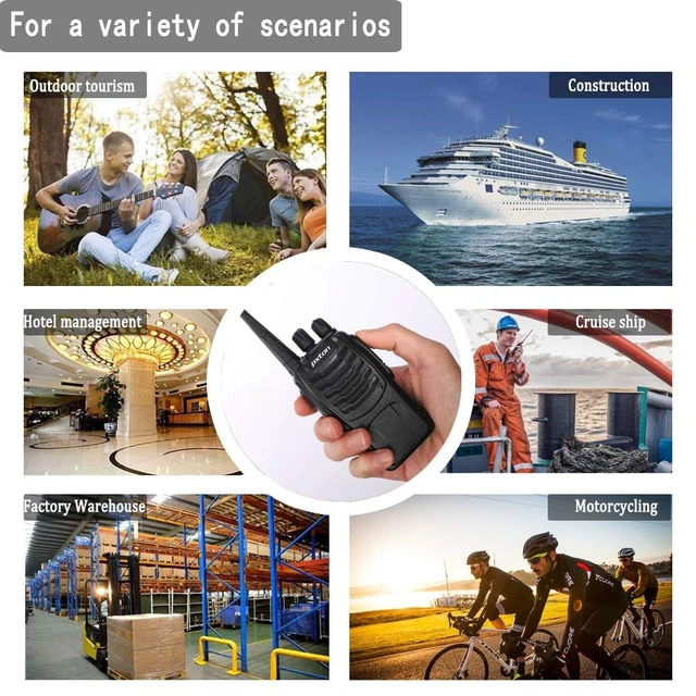 Alt view image 13 of 14 - Two Way Radios Long Range Walkie Talkies for Adults with Headphones,16 Channel Handheld 2 Way Radio Rechargeable with Flashlight Li-ion Battery and Charger6 Pack