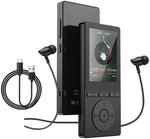 Alt view image 8 of 14 - 64GB MP3 Player with Bluetooth 5.3, Music Player with HiFi Sound for Sports Runners, 2.4" Screen MP3 Player Built in HD Speaker Voice Recorder FM Radio E-Book, Expanded Up to 128GB, Earphone Included