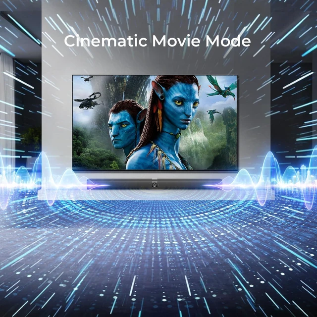 Alt view image 13 of 14 - Sound Bar for Smart TV, Soundbar with Bluetooth/ARC/Opt/AUX Connect, Auto Volume Boost, 3 Equalizer Modes, 2 in 1 Detachable Soundbar for TV/PC/Gaming/Projectors