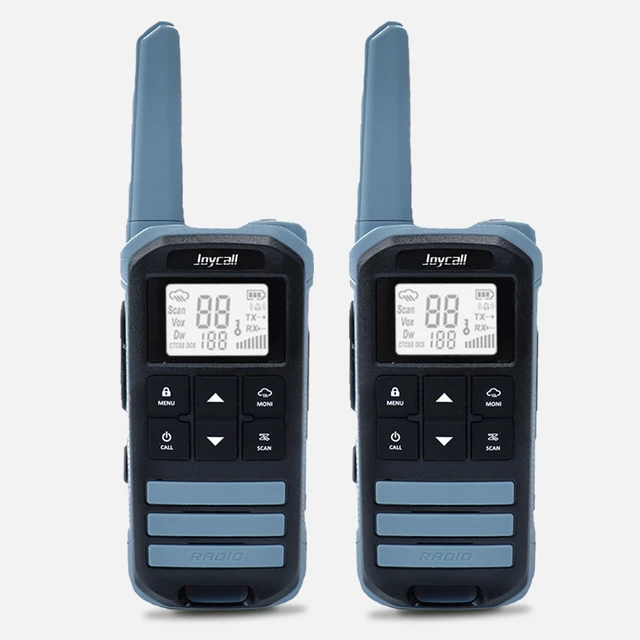 Alt view image 8 of 14 - Long Range Walkie Talkies for Adult with NOAA Weather Alert Portable Walkie Talkies Rechargeable 22 Modifiable FRS Two Way Radios with Charger Cable &1400mAh Li-ion Battery (Blue)