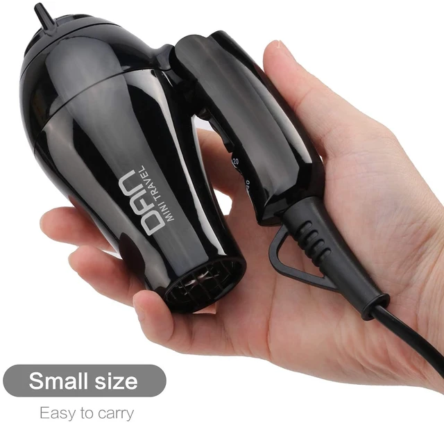 Alt view image 9 of 14 - Travel Hair Dryer,Portable Blow Dryer,Mini Hair Dryer | *Folding Handle *Auto Dual Voltage *Multi-Function Plug Adapter *ALCI Safety Plug *removable air filter