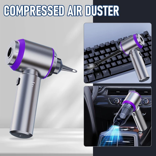 Alt view image 9 of 12 - Car Vacuum Cordless Mini Handhled 4-in-1 High Power Cleaner 20000Pa | Brushless motor-6000mAh-Rechargeable-Duster blower-Pet hair crumb cleaning for car sofa office desk- Ideal gifts for men