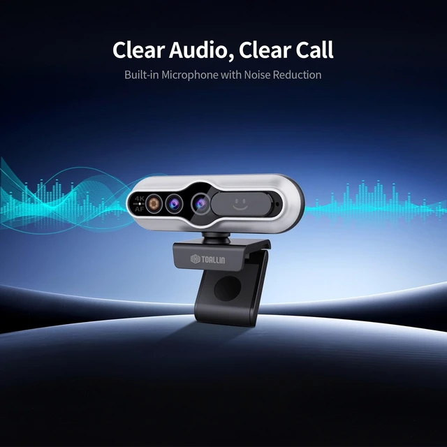 Alt view image 13 of 14 - 4K Webcam for PC, Windows Hello Compatible, IR Facial Recognition | Autofocus, Built-in Mic & Privacy Cover, USB Computer Camera for PC Laptop, Streaming, Conferencing & Video Calls