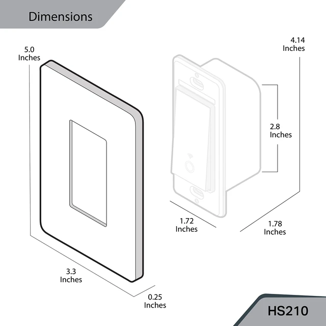 Alt view image 14 of 14 - 3 Way Switch, HS210 KIT, Need Neutral Wire | 2.4GHz Wi-Fi Light Switch works with Alexa and Google Home, UL Certified, No Hub Required, White, 2-Pack