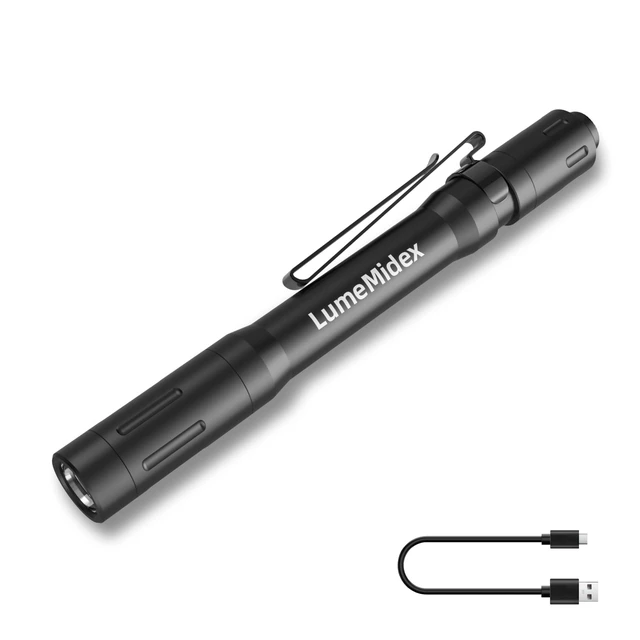 Alt view image 8 of 14 - Pen Light Pocket EDC Flashlight USB-C Rechargeable Portable Handheld Penlights IP67 Waterproof Durable Flash Lights for Home Office Outdoor Night Walking Checking Inspection Emergencies