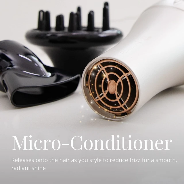 Alt view image 11 of 14 - Shine Therapy Hair Dryer, 1875W Ionic Ceramic Blow Dryer | Infused with Argan Oil and Keratin for Healthy-Looking Hair, Ceramic Technology for smooth, frizz control