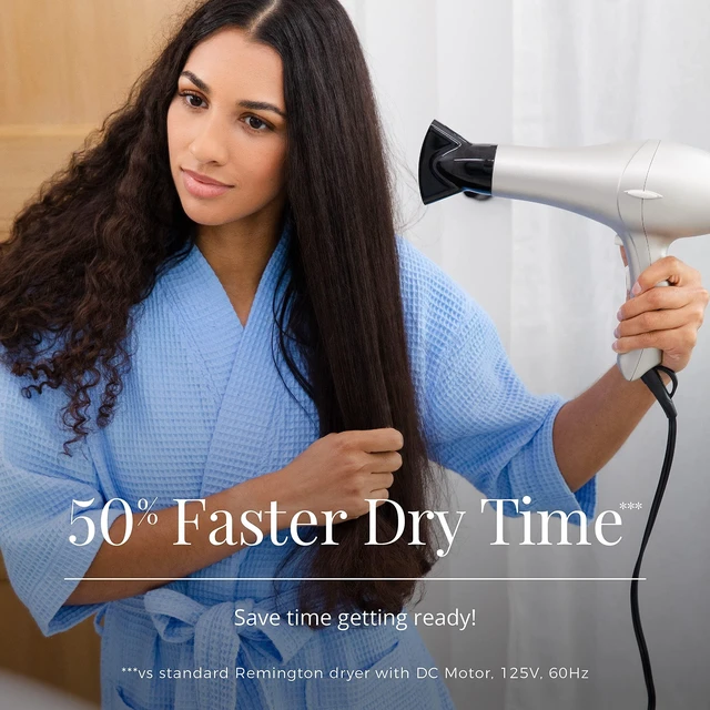 Alt view image 14 of 14 - Shine Therapy Hair Dryer, 1875W Ionic Ceramic Blow Dryer | Infused with Argan Oil and Keratin for Healthy-Looking Hair, Ceramic Technology for smooth, frizz control