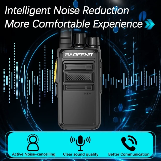 Alt view image 11 of 14 - Walkie Talkies Long Range for Adults with Earpieces,Rechargeable Portable Two Way Radios,Encrypted Handheld 2 Way Radios,Handsfree Walkie Talkies with USB-C Charger for Camping Hiking Cruise,4Pack
