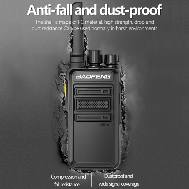Alt view image 14 of 14 - Walkie Talkies Long Range for Adults with Earpieces,Rechargeable Portable Two Way Radios,Encrypted Handheld 2 Way Radios,Handsfree Walkie Talkies with USB-C Charger for Camping Hiking Cruise,4Pack