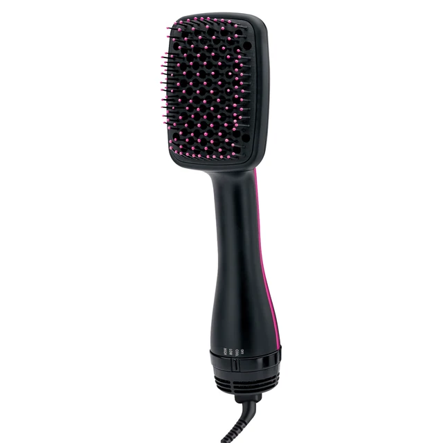 Alt view image 8 of 14 - One-Step Straightening Brush Hair Dryer and Styler | Dries, Straightens and Detangles Hair, Ionic Technology Reduces Frizz for Sleek, Shiny Results, 3 Heat Settings